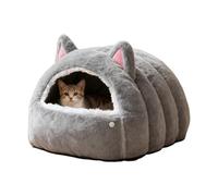 Cat Bed for Kittens - With Semi-Enclosed Dome Shape as Winter Warm Shelter - Soothing Dog Bed | Suitable for Puppies and Animals in Living Room Bedroom on the Balcony and