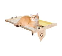 Cat Bed For Windowsill | Wooden Cat Resting Lounger - Adjustable Cat Windowsill Nest, Cat Hammock Seat With Cushioned Bed Cover For Sleeping, Playing, Climbing