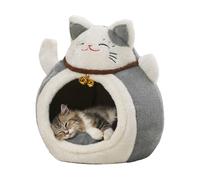 Cat Bed For Winter Indoor Warm Soft Semi-Enclosed Puppy Kitten Recovery