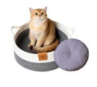 Cat Bed - Knitted Pet Supplies Mat Indoor Cat Bed Knitting Basket | Kittens, Rabbits, Small Dogs, Pets, Animals, Toys Treats Storage for Indoor Bedroom Living Room Dorm