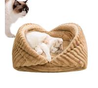 Cat Bed - Nest Foldable Thickened Warm Mat | Indoor Cat Bed For Calming |Outdoor Animal Travel, Winter Use, Small Dogs, Kittens, Pets Sleeping Cushion, Soft Plush House Comfort Pad, Portable C