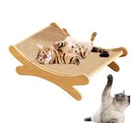 Cat Bed Nest with Scratching Post, Breathable Cat Bed for Furniture Protection, Cat Scratching Post 2 in 1, Cat Bed Training Furniture Protection, 50x33x