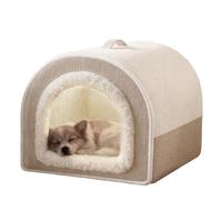 Cat Bed - Pet Bed 40 x 50 cm, Convenient Cleaning Solution | Washable Warm Plush Surrounded by Thermal Insulated Liner, Cat Cave for Winter, Puppy, Cat Cave