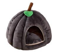 Cat Bed - Pumpkin Cave Bed for Small Dogs | Cozy Pet Bed | Soft Pumpkin-Shaped Cat Cave for Indoor Home, Pet Shop, Fall Season Decor, Spooky Pet Furniture for Cats & Puppies