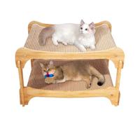 Cat Bed - Removable Cat Scratching Bed with Double Layer | Rest Cushion D for Small, Large and Medium Kittens to Play | Creative Sofa-like Design and Double Spacing