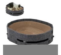 Cat Bed Scratcher Cat Cardboard Scratcher Pad with Bell Balls