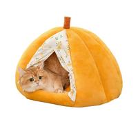Cat Bed Sleeping Accessory - Closed Round Shape Thick Cushion Insert Luxury Cat Retreat Small Dog Kennel | Indoor Puppy Home Apartment Living Room Balcony
