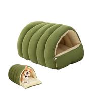 Cat Bed Small Dog Bed, Cat Sleeping Bag, Thickened, warm and Detachable Kitten Bed,Machine washable C at B-eds for Indoor Cats (green, L)