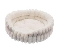 Cat Bed - Small Dog Crib, CozyPuppyCouch | Warm Donut Round Supplies Machine Washable For Kitten Outdoor Calming PuppySleeping Animal Travel Winter, Spine And Head Alignment, Maintains Shape