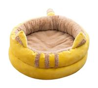Cat Bed Soft Mouth Open Washable Cushion Cat Dome Bed Comfortable For Puppy Small Indoor Outdoor Home Winter Sleeping 72659