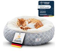 Cat Bed [Soothing Effect] - Round, Fluffy Cushion for Your Velvet Paw - Cat Cushion, Cat Basket, Cuddly Bed Washable, Cat Sleeping Place Bed, Cat Bed 55 x 55 x 20 cm