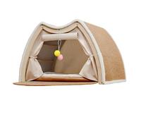 Cat Bed Tent | Rest and Play House Equipped with Sisal Scratching Board, Large Cave Cat Bed - For Indoor Use in the Living Room, Bedroom or Pet Room