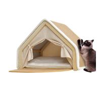 Cat Bed Tent - Sisal Scratching Board and Kitten House,Large Cat Bed Cave - for Indoor Home Living Room Bedroom Pet Room Winter