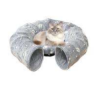 Cat Bed Tunnel - Donut Bed for Cats, Interactive Toy with Animals in the Dark for Small Medium Large Sizes