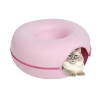 Cat Bed Tunnel, Donut Tunnel Bed for Cats, Breathable Scratch-Resistant Cat Cave Bed, Round Felt for - Donut Tunnel Bed, Tun Toy
