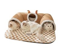 Cat Bed Tunnel, Play Tunnel, Warm Shelter Tent, 21.65x15.75 Inches, Pet House Toy, Indoor Outdoor Use, Wall Corner Fit, Fun Animal Games, Cozy Dog, Long Lasting Use