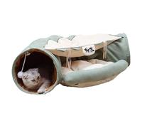 Cat Bed Tunnel - Portable Cat Cave Bed, Peekabooo Nest Tunnel Toy, Reliable Design Pet Tunnel with Hanging Balls, Multifunctional Cat Toy for Small, Medium