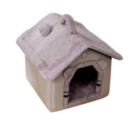 Cat Bed - Warm Padded Sleeping Tent with Carpet,Bed for Indoor Cats - for Calming Pets on Outdoor Travel During Winter