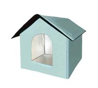 Cat Bed, Warm Waterproof Pet House & Winter Long Tail Shelter, Insulated Protection Feature, House Category with Usage for Calming Sleeping Kittens Puppies Animals Home Outdoor Travel