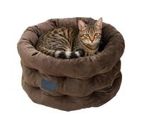 Cat Bed - Washable Sofa Sofa Sofa With Raised Edge - Round Cat House With Non-slip Bottom - For Pup Kitten Christmas Indoor Outdoor