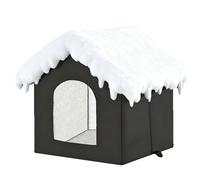 Cat Bed - Waterproof Pet House, Winter Sleeping Shelter | Enclosed Tent With Large Space For Kittens Puppies Animals, Travel Home Outdoor Use Supporting Warmth Comfort Protection From Cold Wind