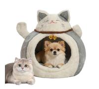 Cat Bed Winter Indoor Cave Semi Closed - Small Animal Bed - for Masters Animals in Cold Weather Winter Indoor Home Living Room Bedroom Office Apartment