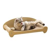 Cat Bed with Scratching Pad - Comfortable and Durable Cat Scratching Lounge, Cat Bed and Scratching Pad for Two People | Provide a Cosy Rest Place and Scratching Surfaces, Keep Cats