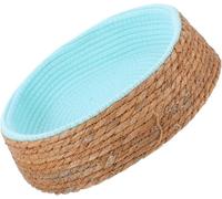 Cat Bed, Woven Round Wicker Basket for Cats, Cozy Nest House for Kittens,