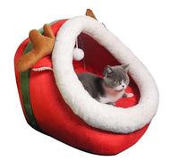 Cat Beds - Comfortable Soft Festive Cave,Cozy Cat Bed Cave - for Sleeping Winter Coziness Daily Indoor Home Wellness Relaxation Routine Comfort
