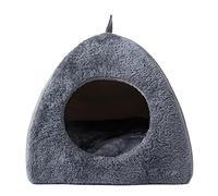 Cat Beds for Indoor Cats Large Thickening Cat Dog Cave Warm Padded Cat Cave Bed Folding Cat Tent with Soft Cushion Washable Cat Cave Bed for Dogs Cats