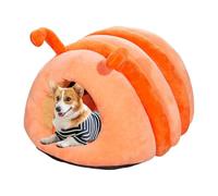Cat Beds For Indoor Cats - Pet Semi-covered Winter Bed,Soft Plush Cat House Bed Anti-Slip Warming Puppy House for Small Pets Dogs Medium