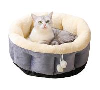Cat Beds for Indoor Cats - Washable Pet Bed | Donut Dog Bed,Washable Warm Round Soft,non-slip and washables soft round, warm and comfortable | 40x40x14cm |