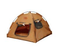 Cat Beds for Indoor Small Dog Cave Bed with Anti-Slip, Kitten Tent House Removable Cushioned Pillow, Super Soft Calming Pet Sofa Mats Ideal for Cats and Puppy or Rabbit(Coffee-B,L)