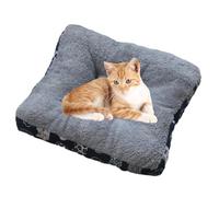 Cat Beds - Indoor Pet Pad Warm Sleeping Mat, Anti Slip Cushion, Plush Comfort, Dog Nest, Soft Furry Support, Thick Rest Layer, Home Gear, Portable Travel Base | Warm Indoor C