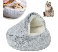 Cat Beds, Portable Fluffy Pet Bed, Durable Covered Cat Bed for Indoor Use, Soft Puppy Dog Beds, Perfect for Cats and Small Dogs