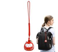 Cat Bell Charm - Animal Bell Pendant, Decorative Charm | Key Ring Accessory For Good Fortune, Wealth, Purse, Bag, Backpack, Home, Office, Gift For Adults Handy Carrying: Equipped With A St