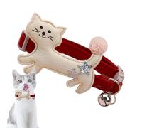 Cat Bell Collar | Plush Separate Kitten Collar - Adjustable Comfortable Cute Fashionable Pet Supplies for Cat, Kitten, Puppies, Bunny