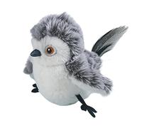 Cat Bird Toy - Flapping Interactive Plush Bird Toy - Interactive Cat Toy Looks Like A Real Sparrow And Makes Realistic Chirping Sounds When Playing