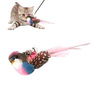 Cat Bird Toy - Interactive Teaser Stick, Handmade Kickers Toy | Cat Replacement Kitten Chew Sticks, Bird Teaser Refills, Cha Game Accessories