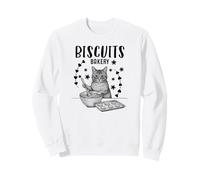 Cat Biscuit Cute Biscuits Bakery Retro Sweatshirt