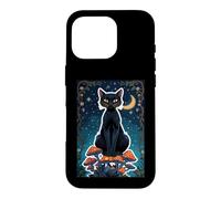 Cat Black Shadow Mystical Magic Feline Witch Soul Power Core Case for iPhone 16 Pro