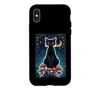 Cat Black Shadow Mystical Magic Feline Witch Soul Power Core Case for iPhone X/XS
