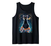 Cat Black Shadow Mystical Magic Feline Witch Soul Power Core Tank Top