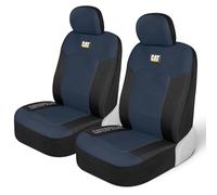 CAT Blue & Black Seat Covers for Cars, Trucks, & SUV - Set of (2) MeshFlex Car Seat Cover Front Seat Protectors - Airbag Compatible Seat Covers for SUV Interior Covers & Seat Cover Accessories