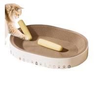 Cat Board | Interactive Toy Bed for Resting - Cardboard Scratcher for Cats - Indoor Kittens on the Floor for Sleeping, Play Activity and Enrichment