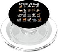 Cat Body Language Chart for Kids - Cute Educational Cats PopSockets PopGrip for MagSafe