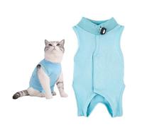 Cat Bodysuit After Surgery Anti-Leaking for Cats for Cats Operation Cat Clothing Skin Disease Recovery Body Cat Clothing After Castration Medical Pet Shirt Cat (Blue, M)