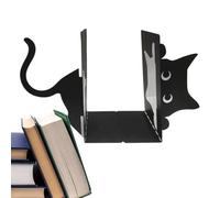 Cat Book Ends, Decorative Iron Bookends, 4.72x6.69x3.54 Inch Cute Rustic Auto Design & Sturdy Books Stoppers, Support Holders for Desk, Shelf, Farmhouse, Nightstand, and Room Decor