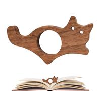 Cat Book Page Holder,Cat Shape Thumb Bookmark | Wooden Page Holders for Reading | for Reading Lovers, Reader, Bookworm, Journal, Library, Decor, Home, Study