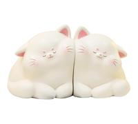Cat Bookends Cartoon Cute Bookends Resin Decorative Bookends Book Stopper for Home School Library Gift for Couples Book Ends Decorations for Shelves 1 Pair